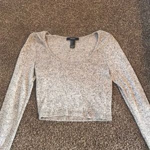 Long sleeve crop top